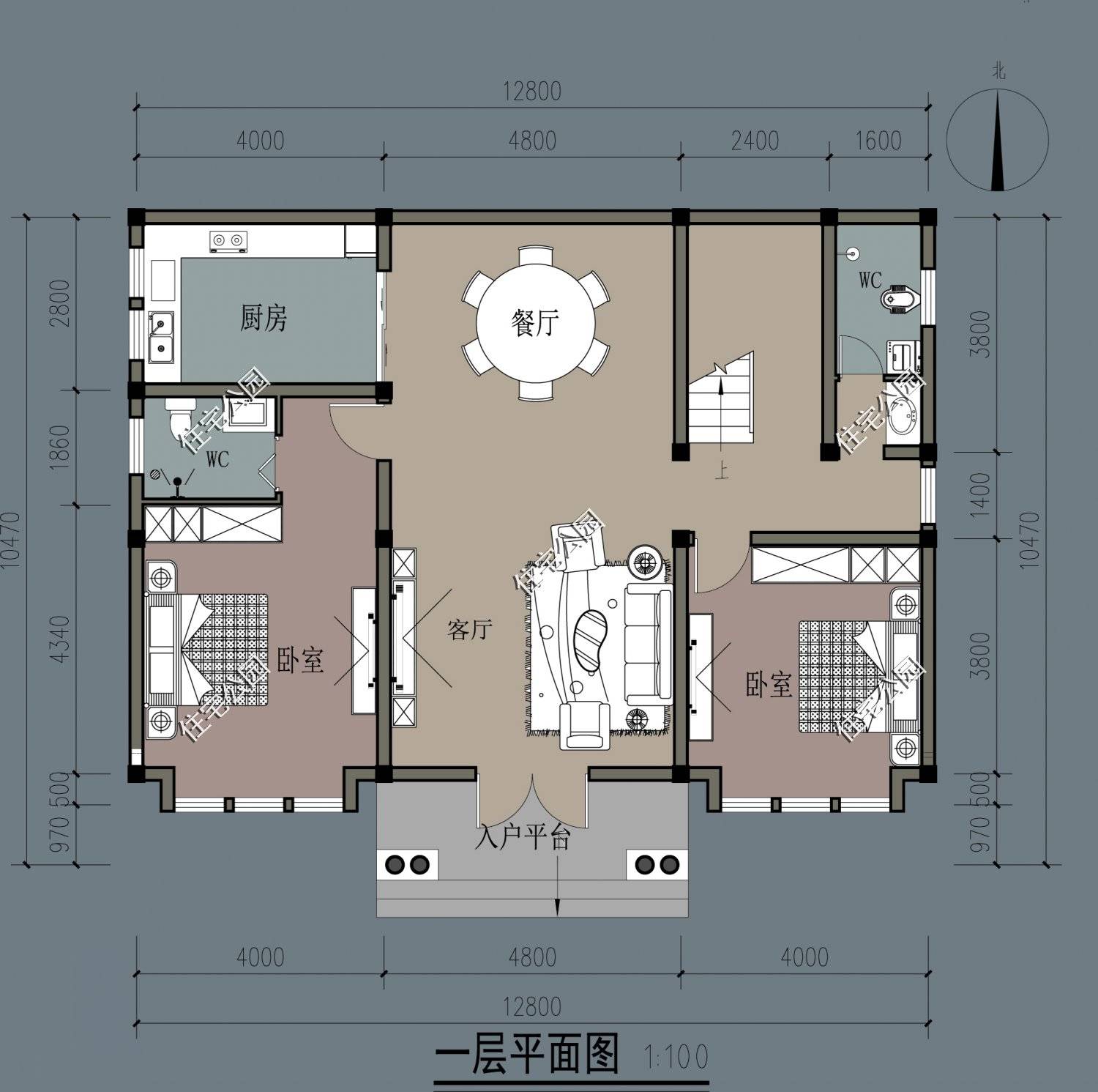 回農村建房開間12米進深10米怎麼設計比較好