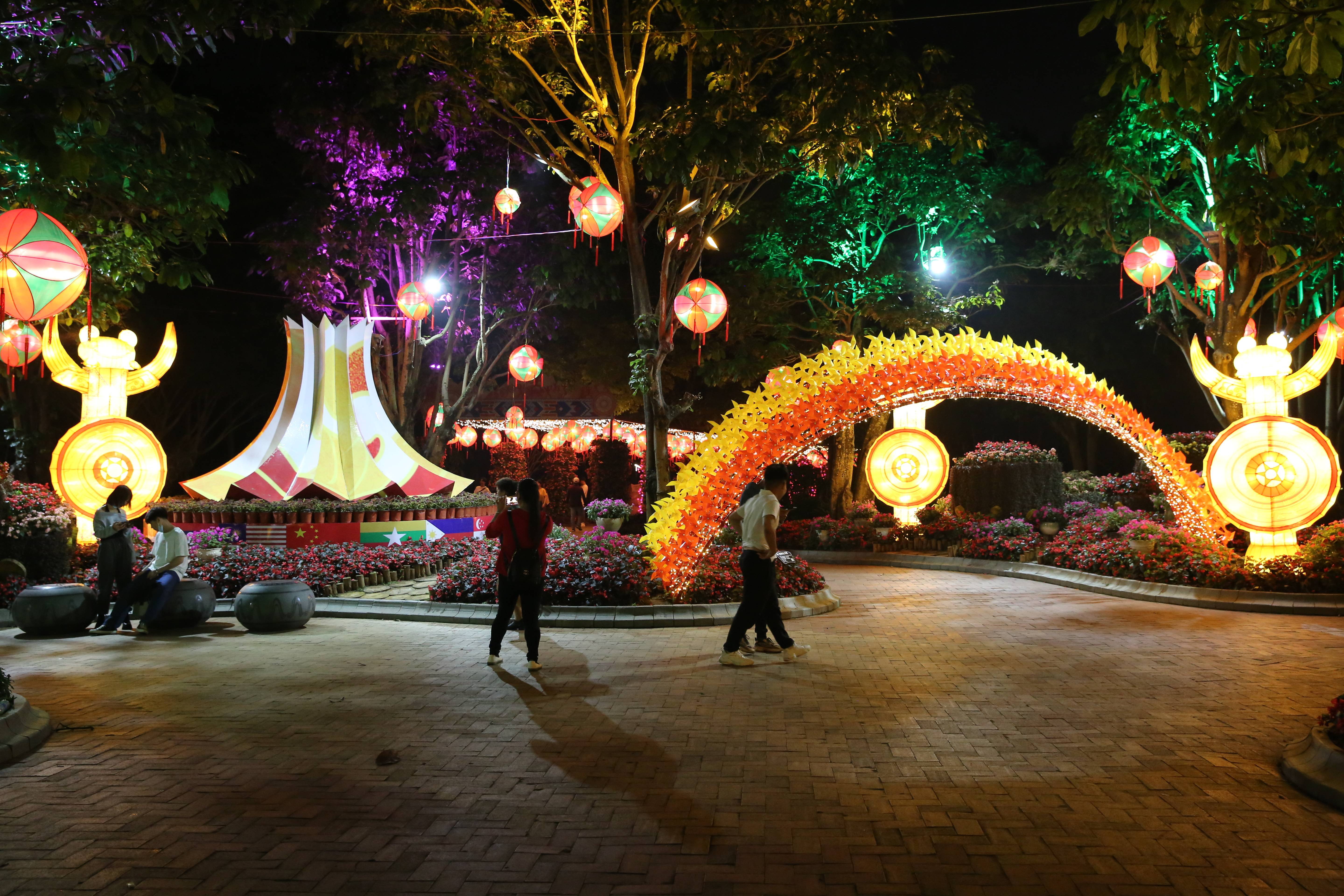 武鸣三月三夜景图片