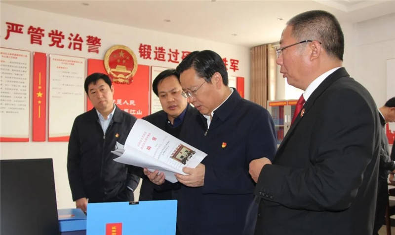 原创姬脉常等领导同志到民权法院调研指导政法队伍教育整顿工作
