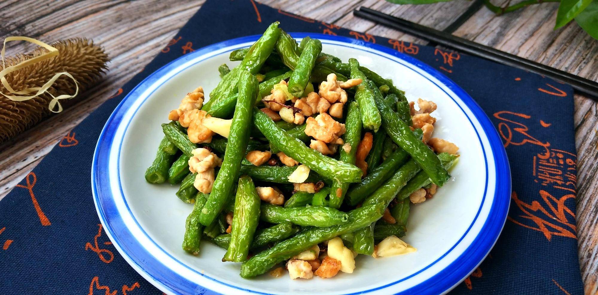 原创干煸四季豆,不管是油炸还是焯水,出锅多加这1步,又香又入味