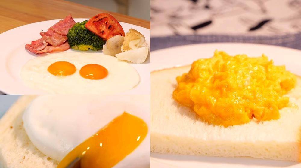 原创早餐蛋掌握完美熟度有诀窍太阳蛋炒滑蛋4种做法每天吃不腻