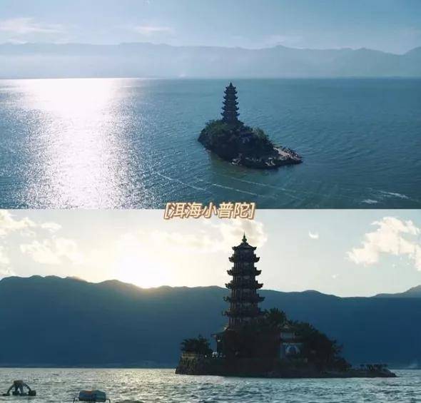 来大理不得不去的就是洱海,小普陀岛,是在云南省大理市的洱海东部.