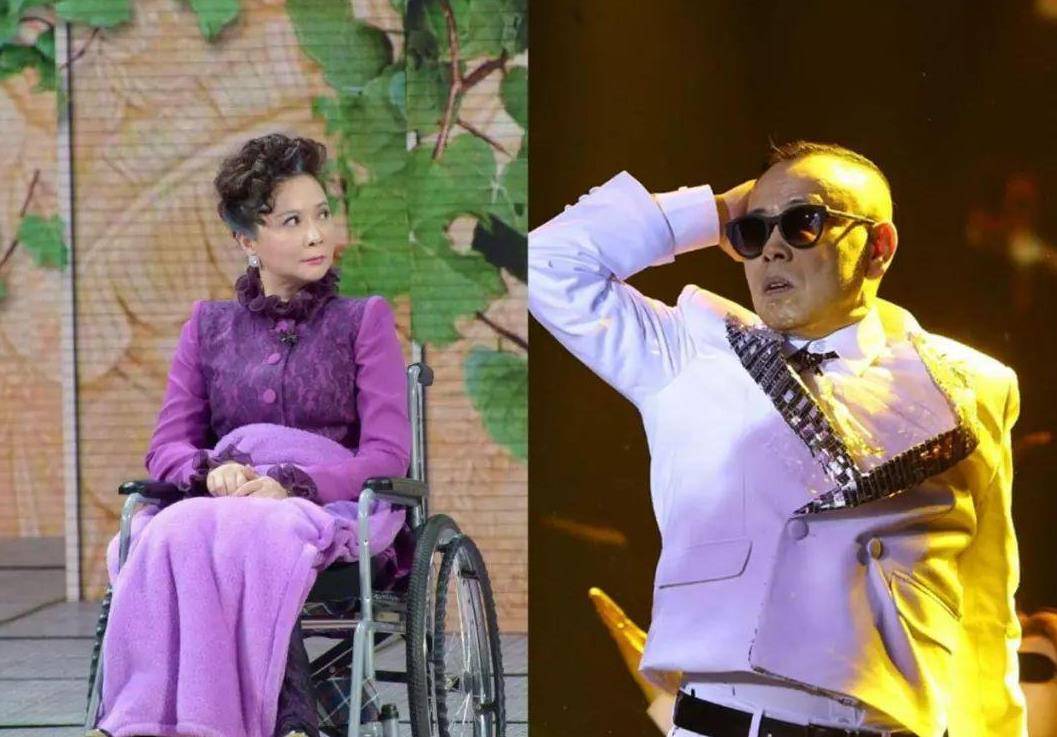 59岁蔡明被曝录节目病倒送医双目紧闭脸色痛苦潘长江好着呢