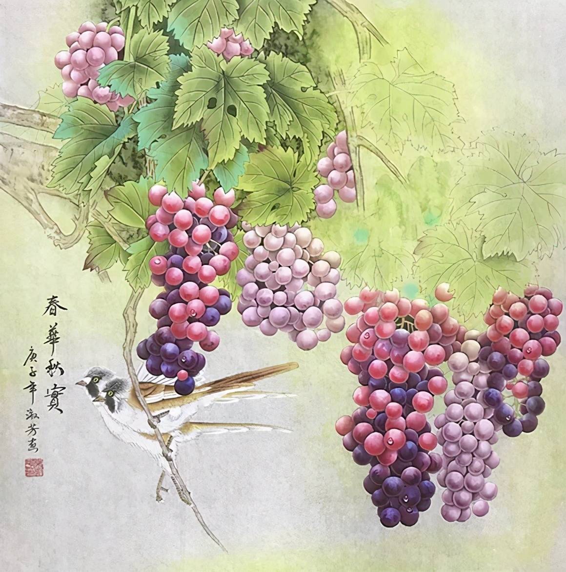 画家常淑芳以形达意敷色层层渲染