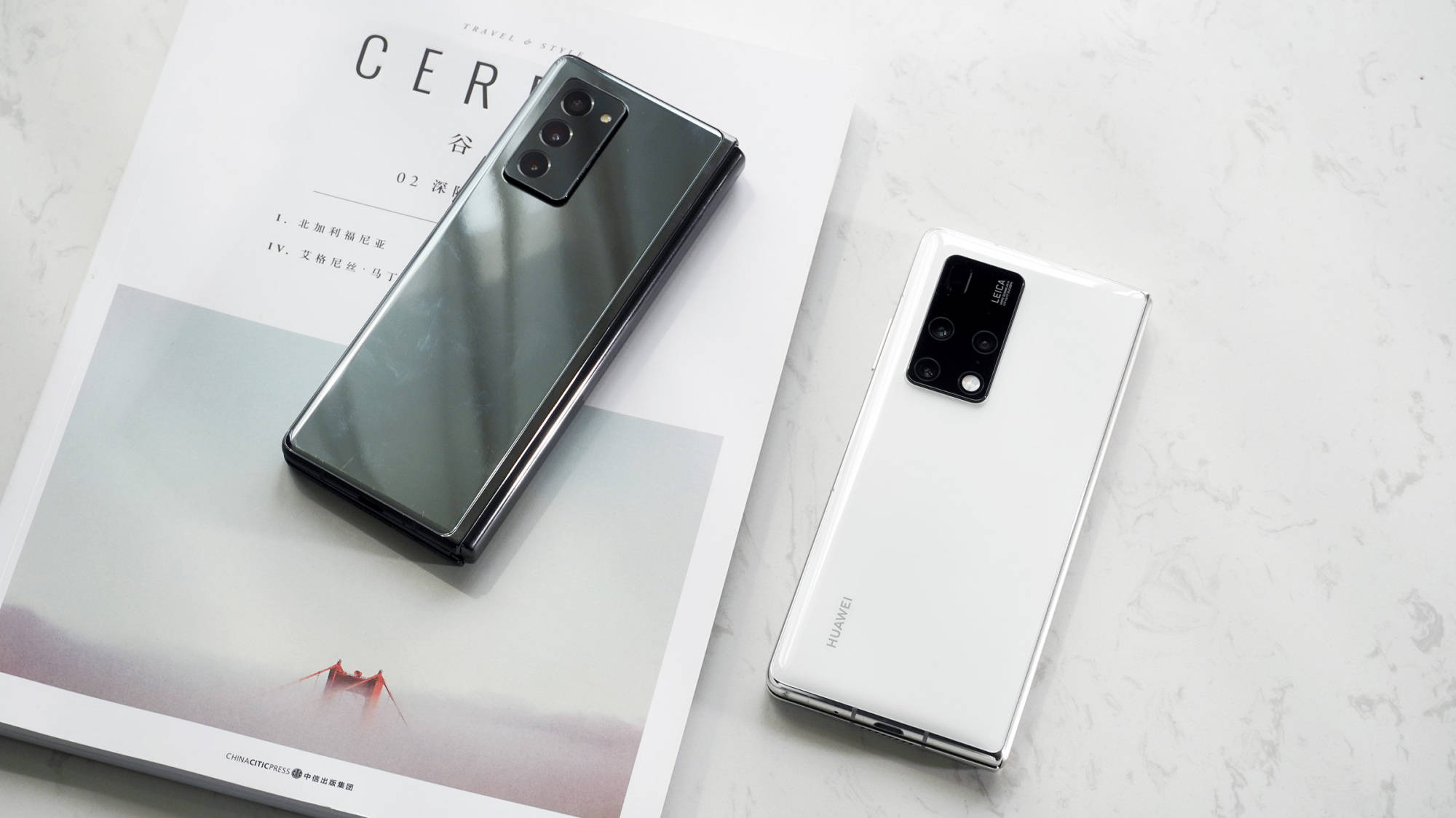 上手华为matex2和三星galaxyzfold25g折叠屏的巅峰pk