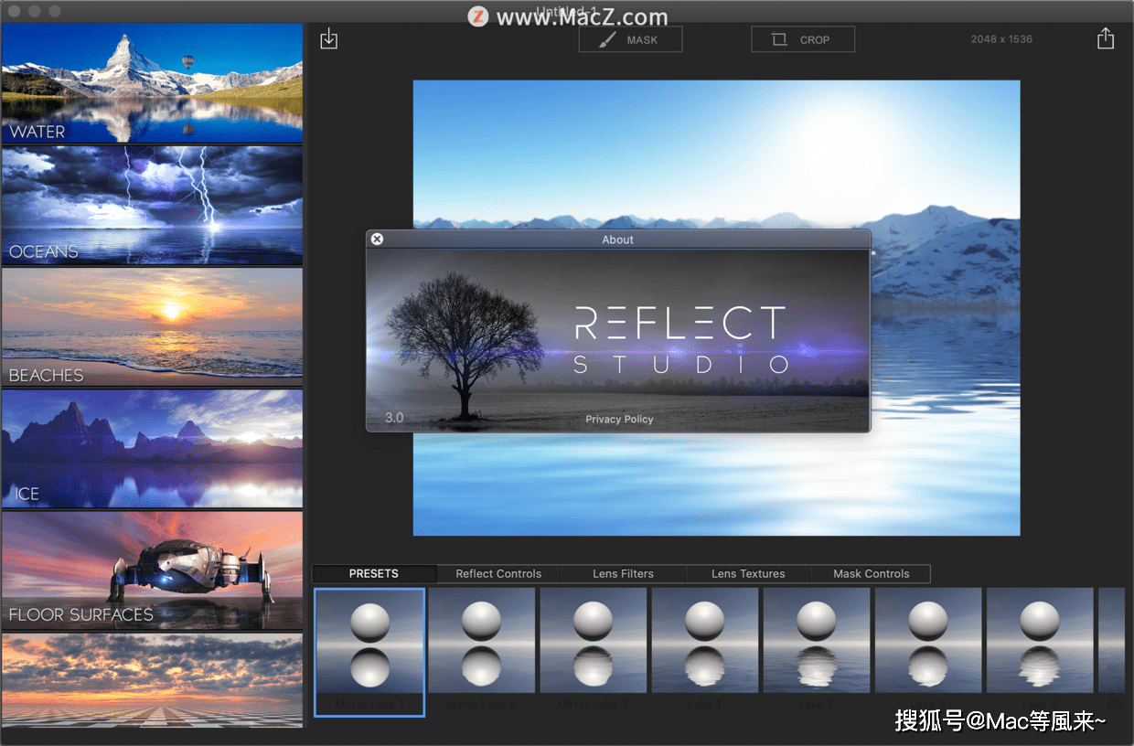 reflectstudioformac图像镜面倒影特效制作工具