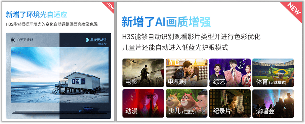 幕布|极米H3S专注打造视听盛宴，AI加持开启智能投影新时代
