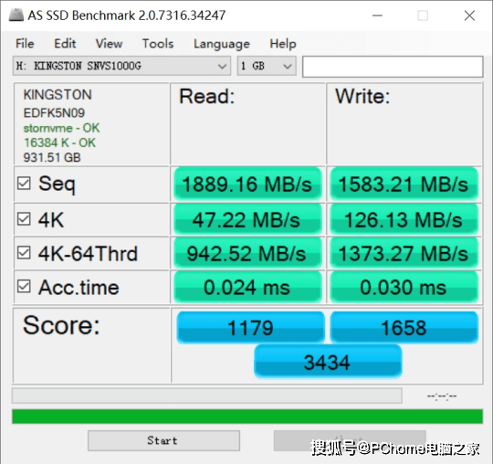 测试|极具性价比的品质硬盘 金士顿NV1 M.2 NVMe SSD评测