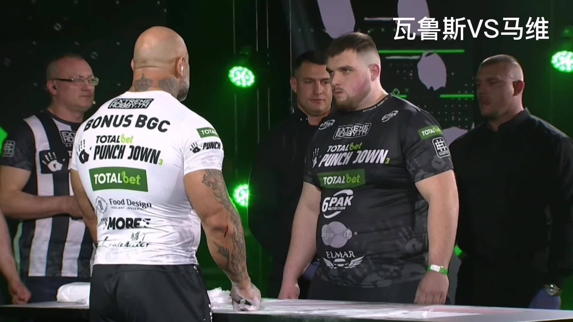 俄罗斯扇耳光大赛8进4肌肉男瓦卢斯成功入围4强实力彪悍