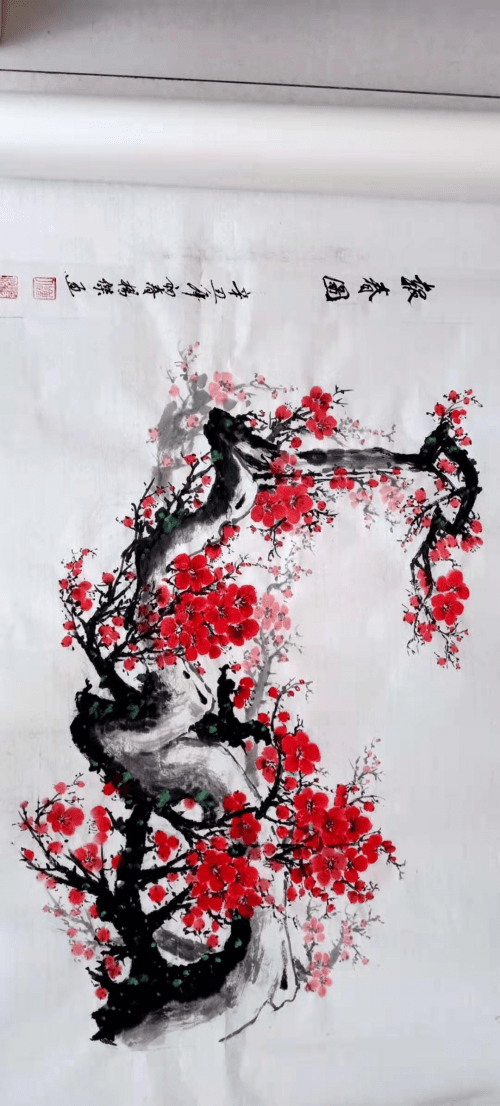 作品欣赏:在内蒙古老年大学2012届山水画(画家高林生研修班)学习,花鸟