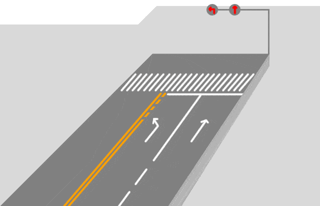 无需穿越停止线掉头方式也就是说不需要穿越停止线掉头的情况,无需按