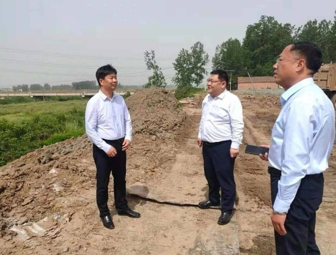 河南省新蔡县领导调研指导防汛准备,水利工程建设等工作_宋岗乡