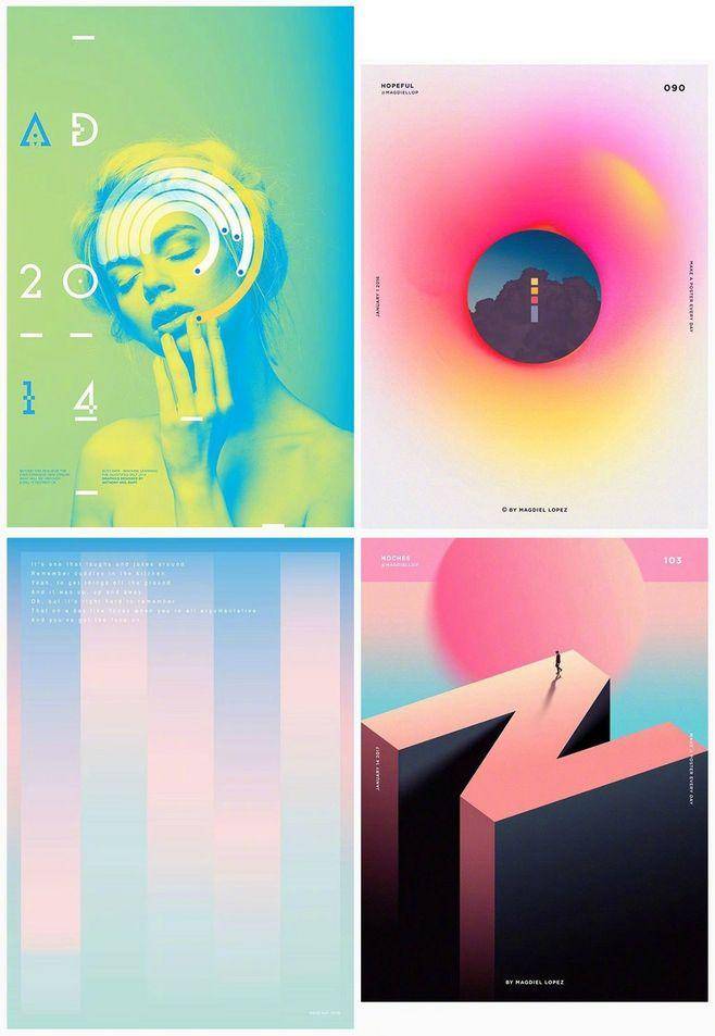 平面设计必看 平面构成中的基本形与群化 画面