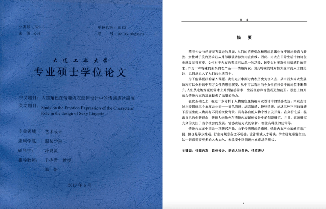 硕士论文研究情趣内衣被嘲不务正业(2)