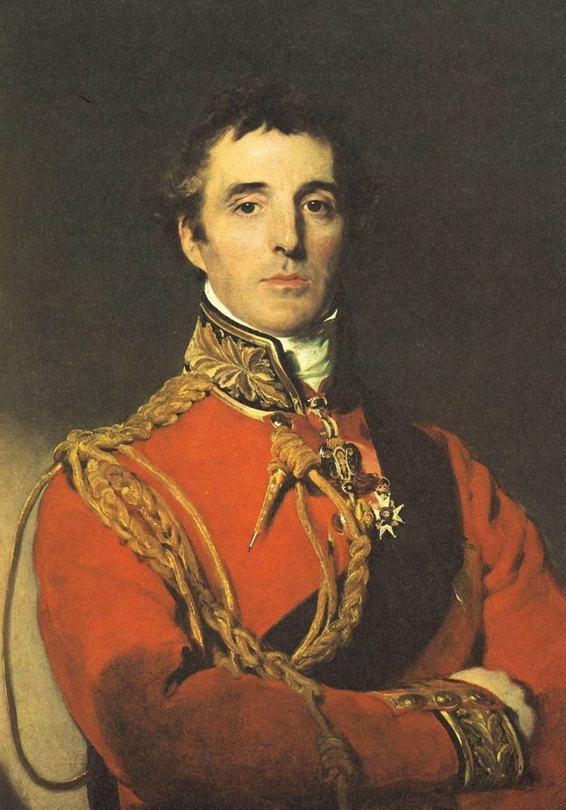 1815年的滑铁卢战役中与布吕歇尔带领英普联军击败拿破仑指挥的法军