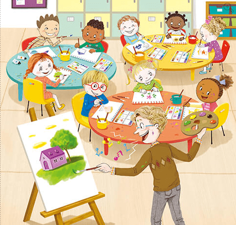 brown:[surprisedly] oh.the boys point to the girls. the