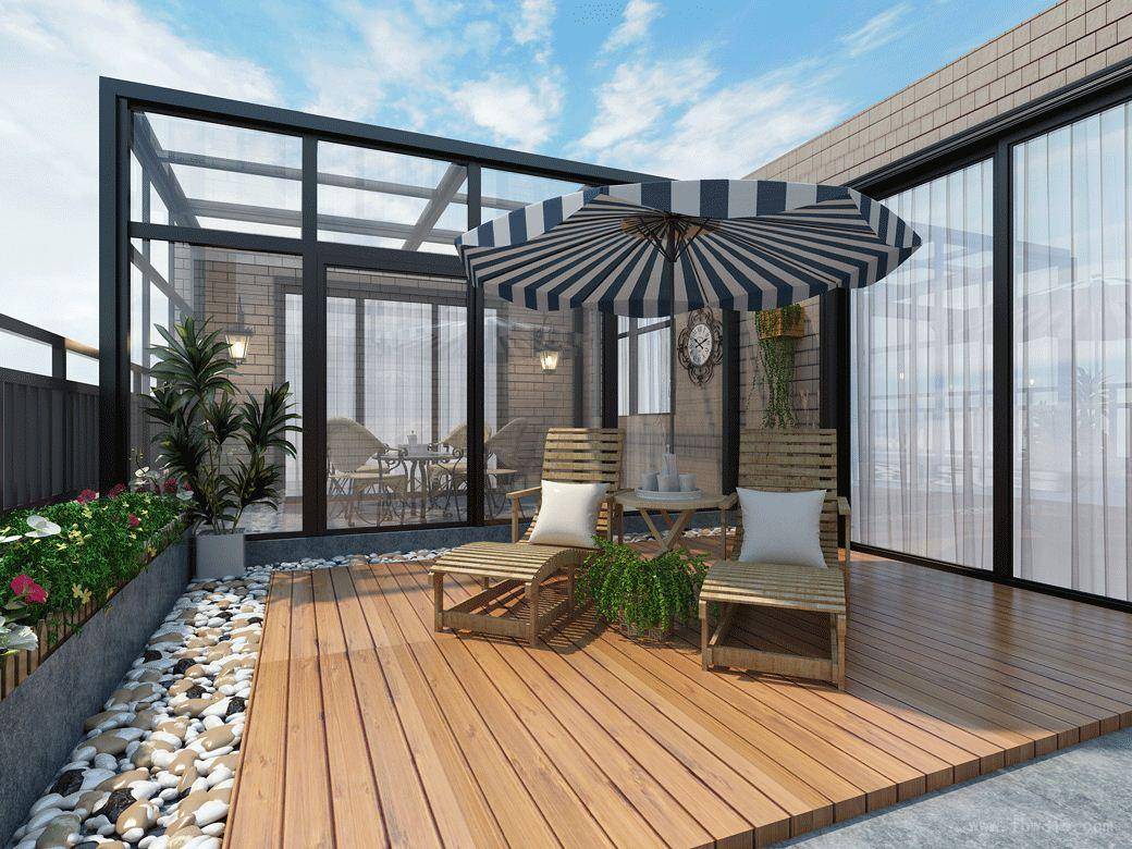 夏天露台有个阳光房?生活有诗和远方!