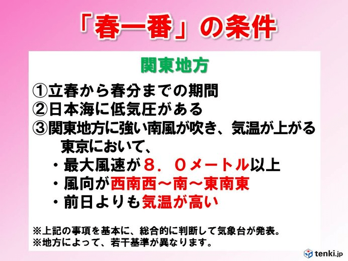 日语中的 春一番 是什么意思 日本