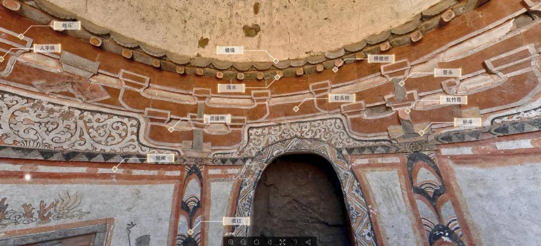 图八:山西繁峙南关村金代壁画墓内部墓葬结构展示