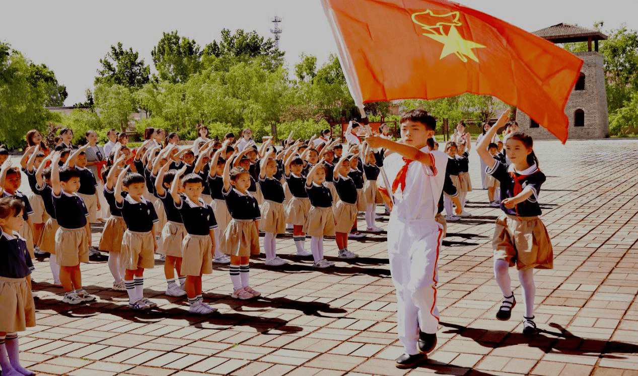 党旗|童心向党 党旗引领我成长—濮阳市子路小学第一批入队仪式