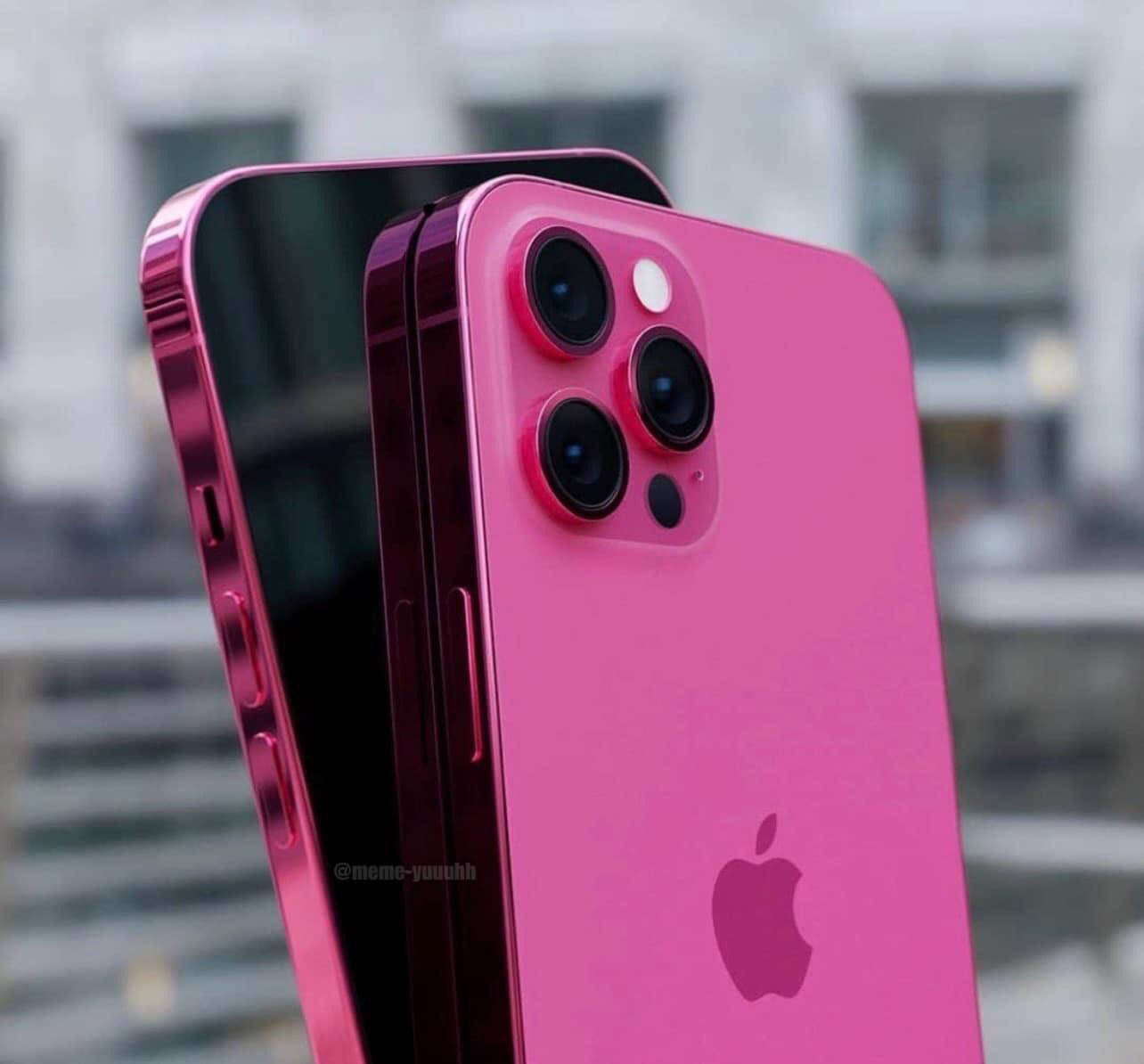 苹果|猛男必备，网友自制粉色版iPhone 13效果图