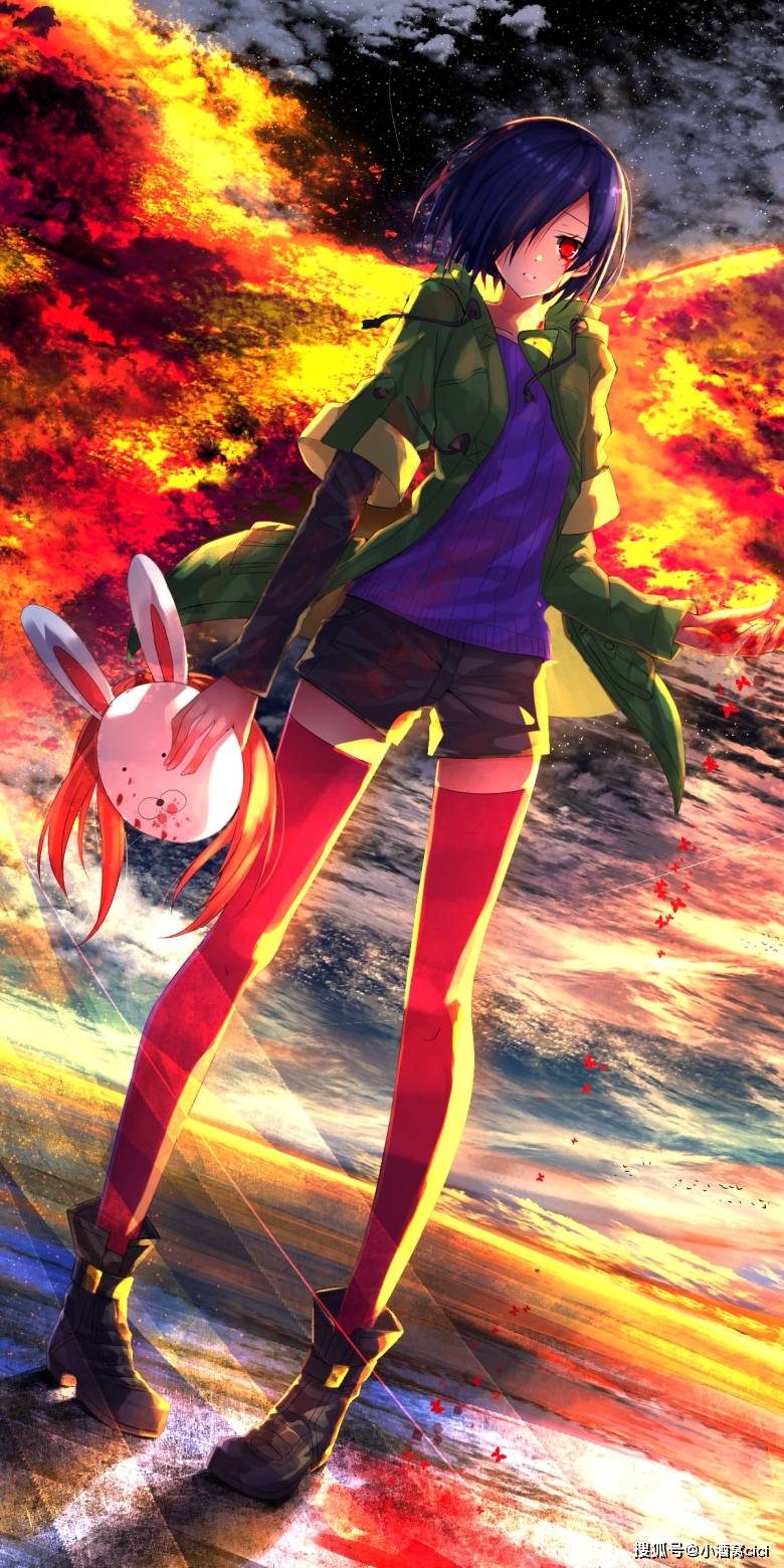 《东京吃货》(喰种)雾岛董香动漫全面屏壁纸无水印分享