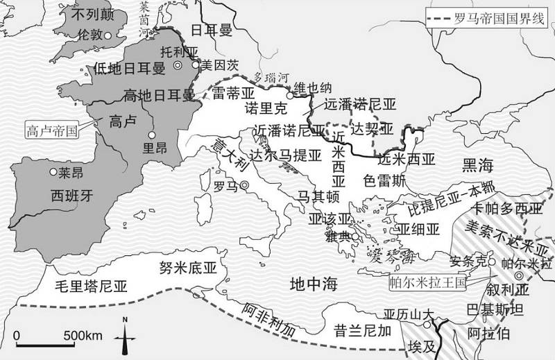 罗马行省地图图片