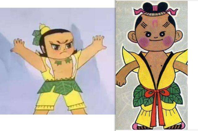 主角蛋生的形象,基本奠定了后来出现的葫芦娃的造型特点.