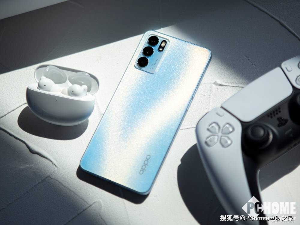 系列|OPPO Reno6夏日晴海图赏：极致轻量化的晶钻美学