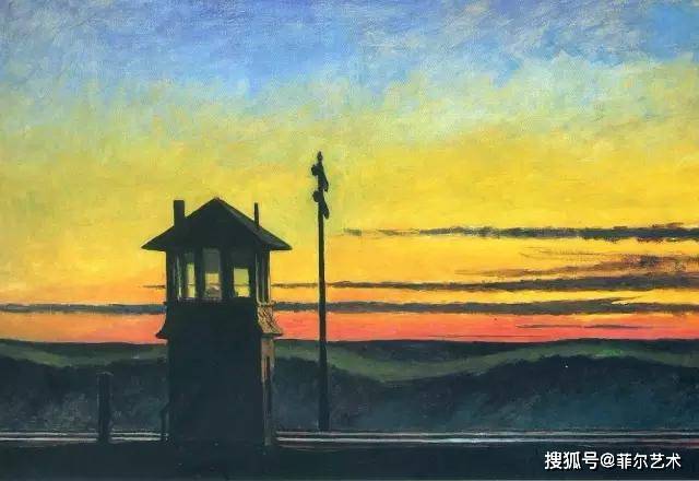 美国重要写实画家爱德华霍珀的画作中感受到了深深的孤独感