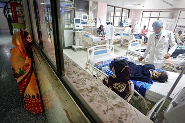 印度新冠医院图片