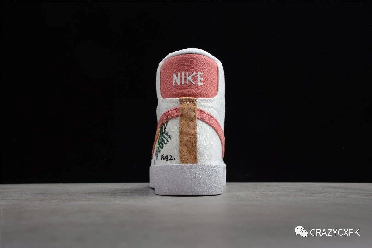 nikeblazermid77indigo耐克开拓者帆布花卉刺绣运动鞋