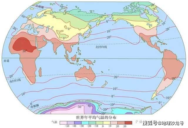 纬度|为什么七月份的时候，南北半球的陆地等温线都往北凸出？