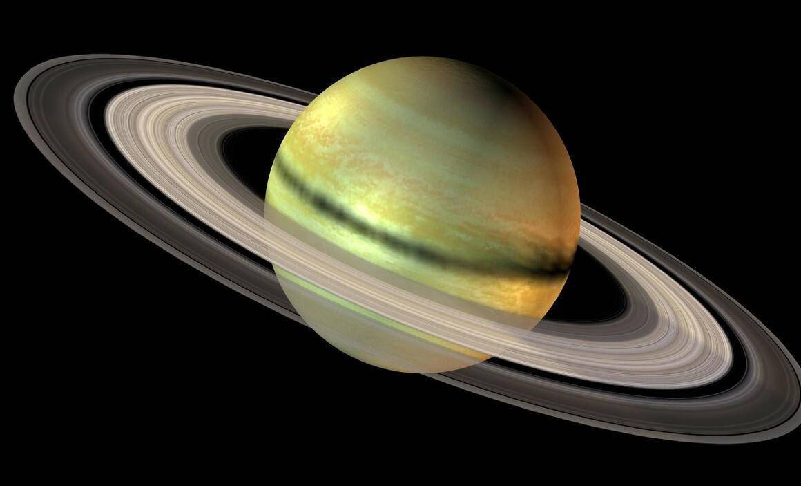 土星光环照片图片
