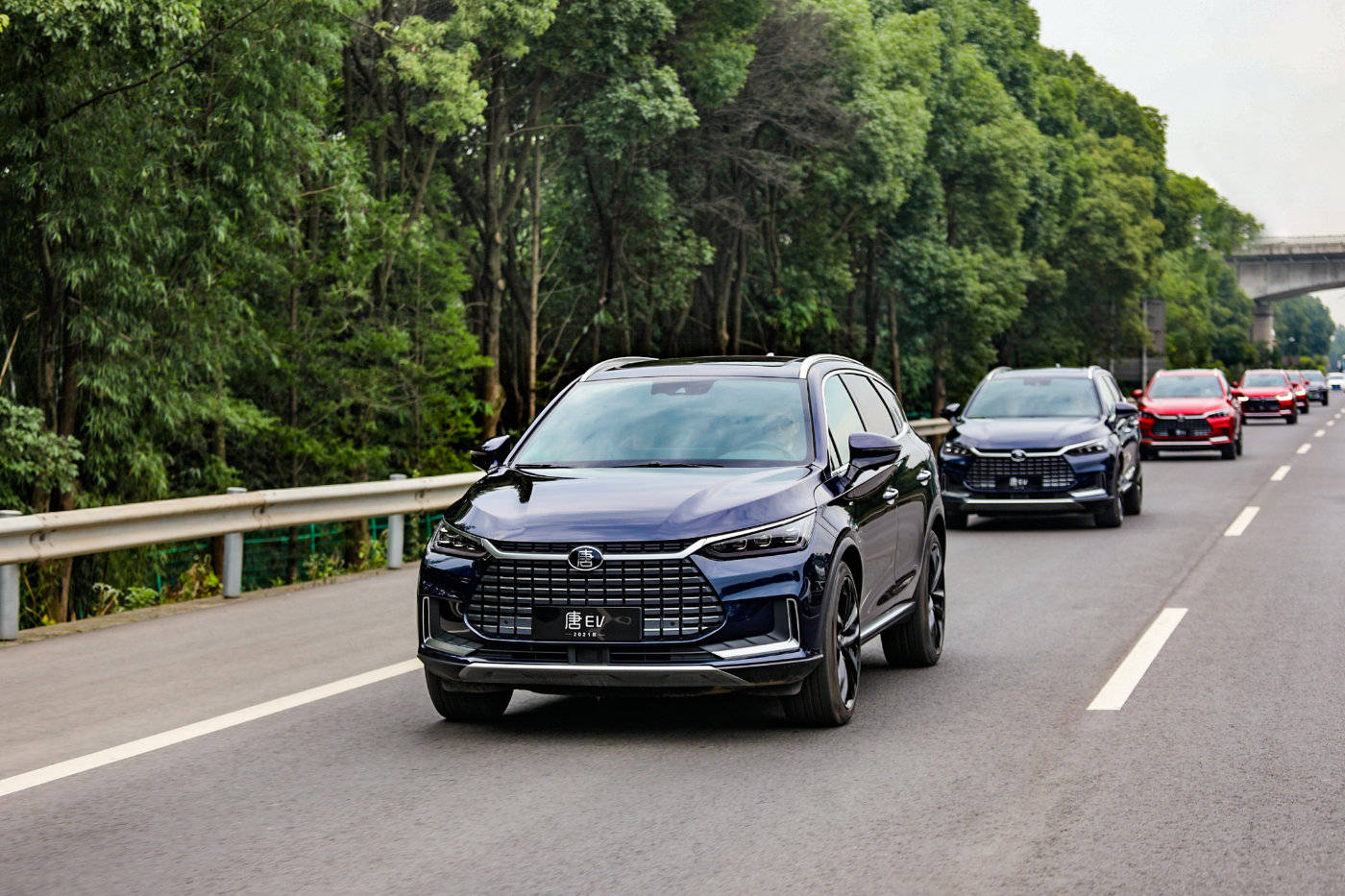 刀片电池加持开得快跑得远2021款唐ev蓉城驾道
