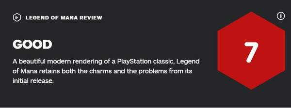 原版|《圣剑传说：玛娜传奇HD》IGN 7分 一次出彩的复刻