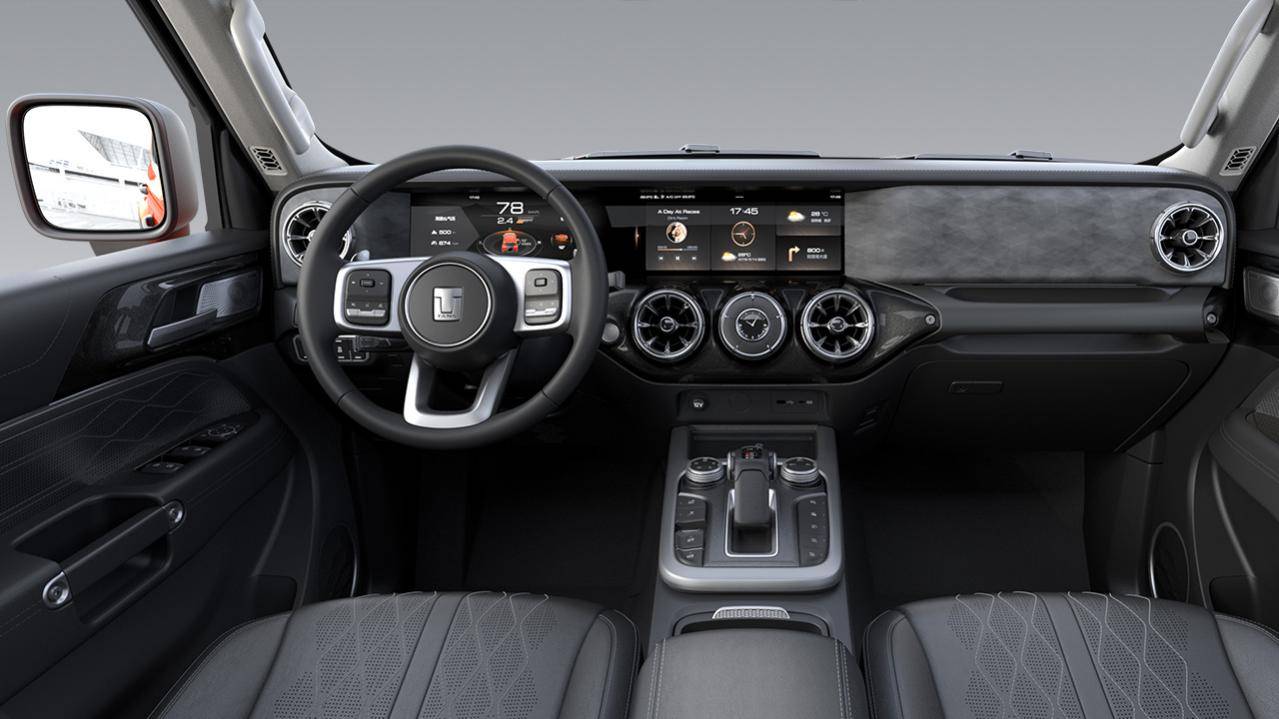 当然定位于一款豪华suv车型,坦克300(参数|图片)内饰在强化越野气息的