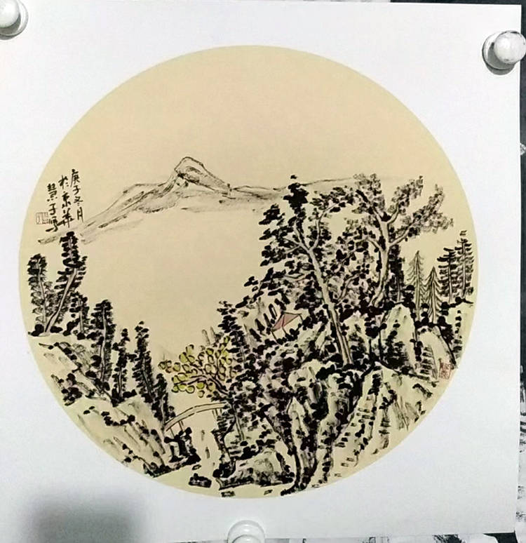 画家慧子使传统的山水画焕发出时代的光彩