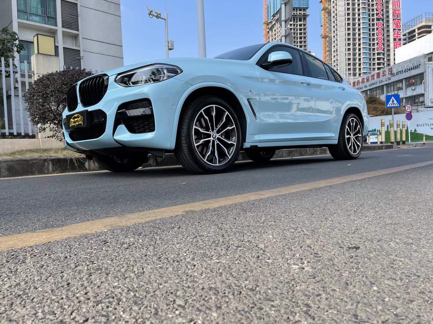 清爽大气海风蓝ichangericr改变者改色膜宝马x4案例