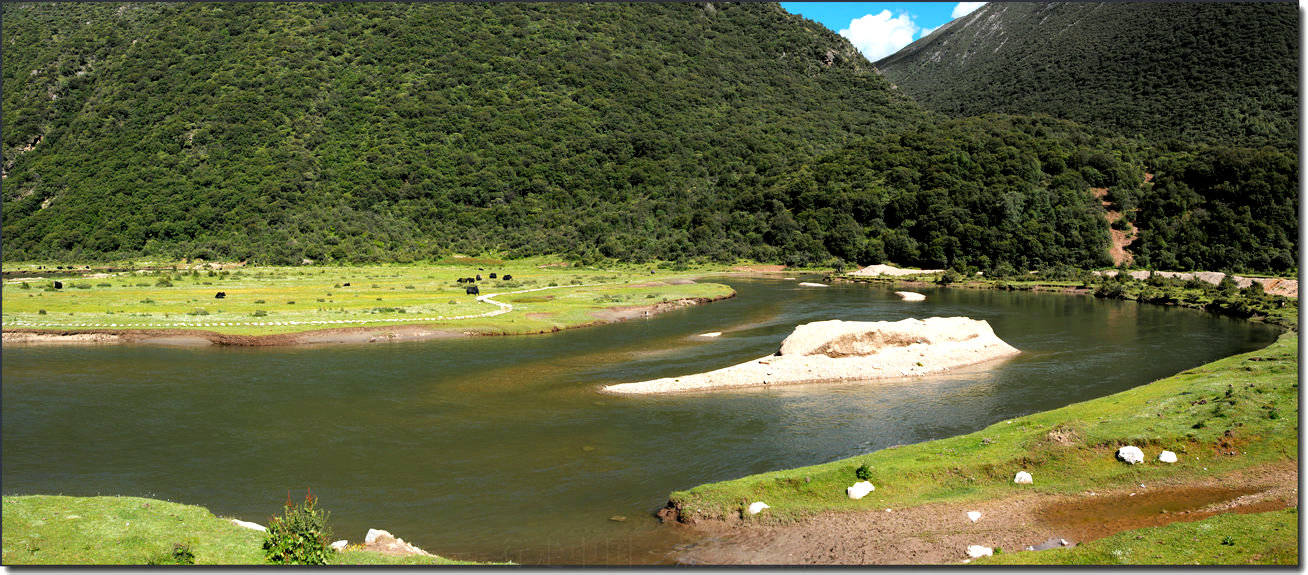 朗县拉多藏湖图片