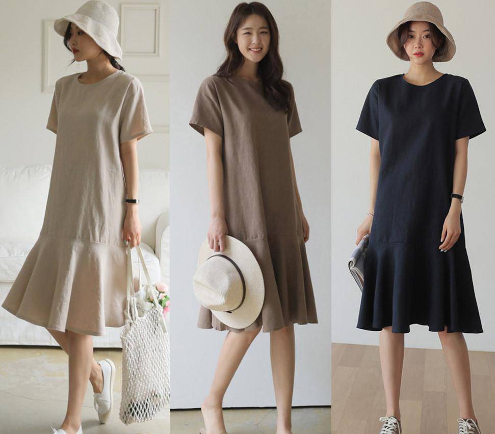 设计|炎炎夏日穿件“棉麻裙”,清爽舒适,给人一种自然大方的美感!