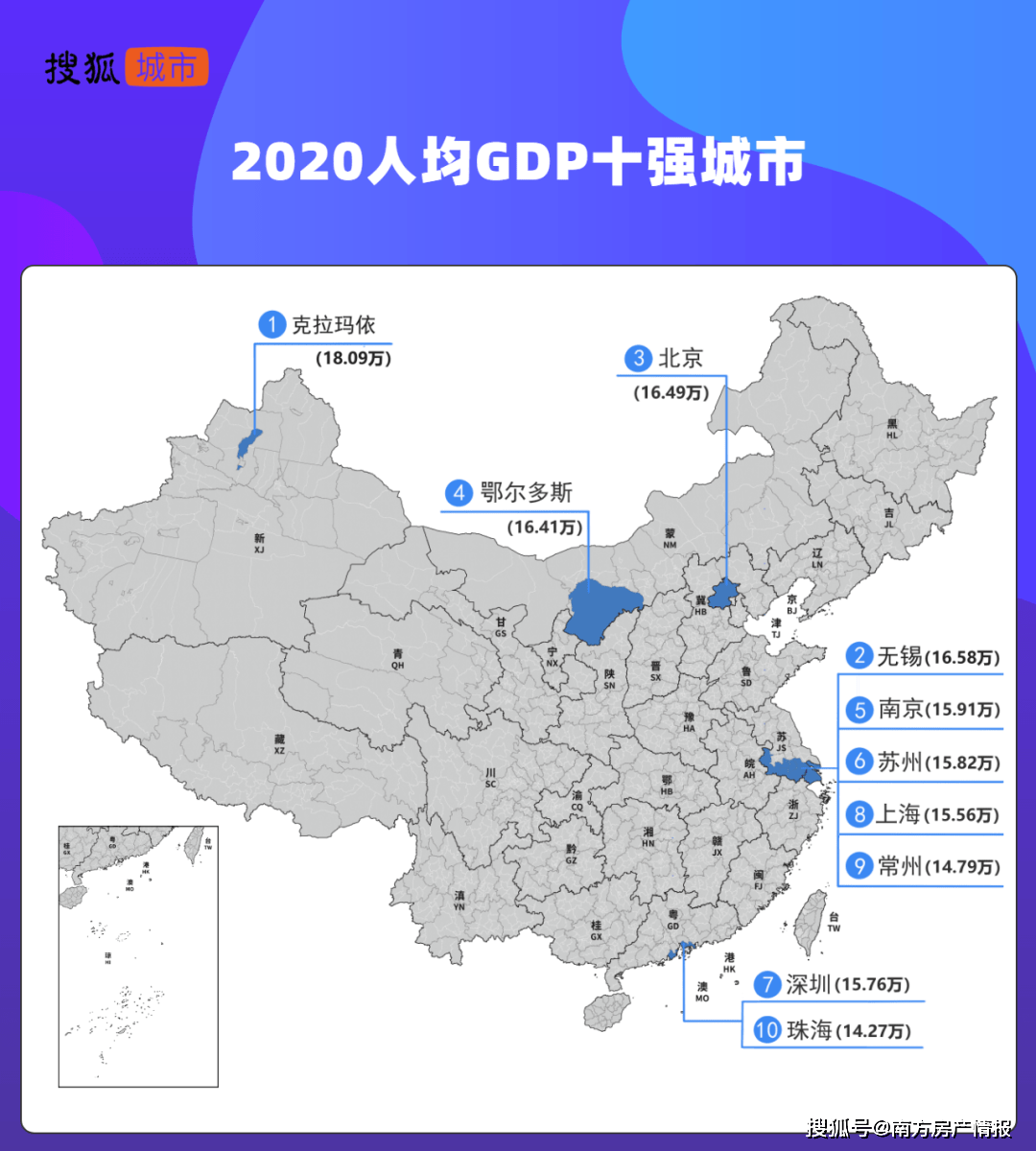 人均GDP百强城市 最高是克拉玛 以石油建城的新疆城市