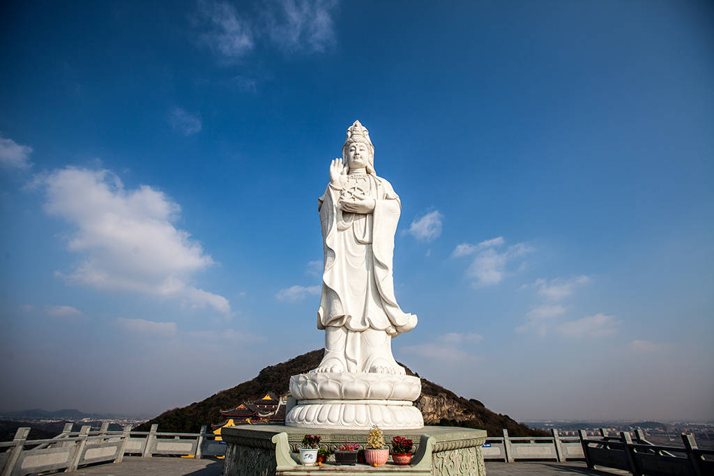 快来围观浙江寺庙的石头观音菩萨图片