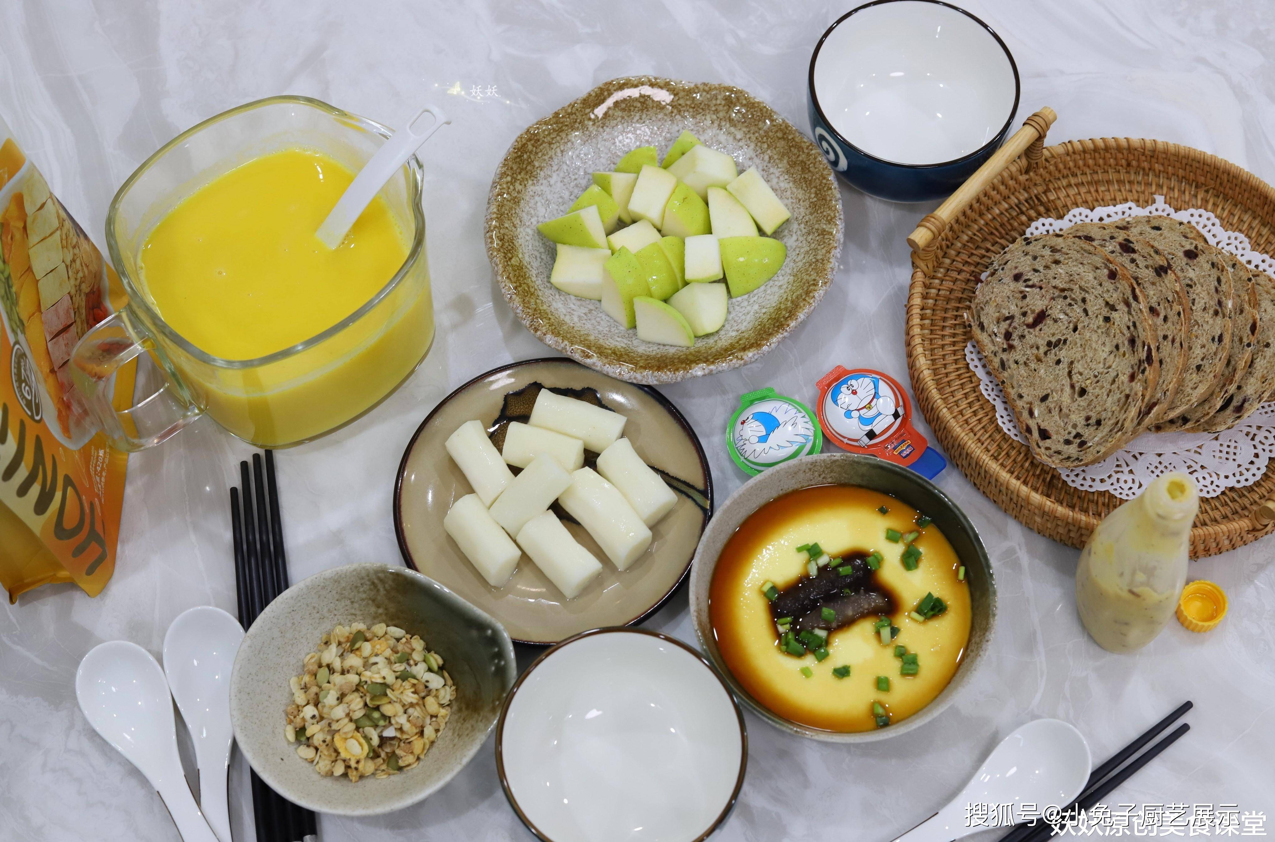 美食|我家孩子的早餐，二十分钟搞定，清爽又丰盛，样样都吃光
