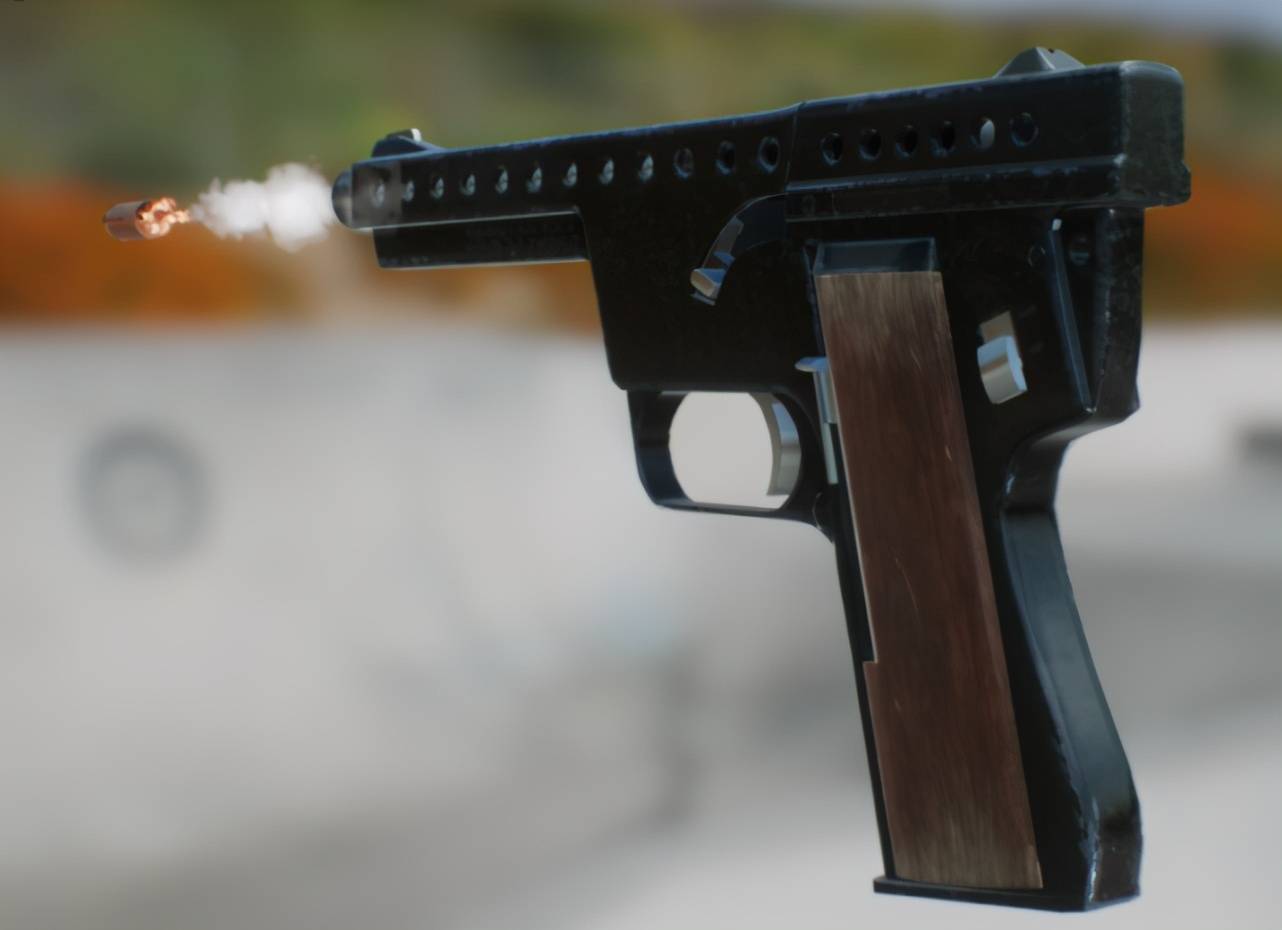 空气当推力,13米外棉布都打不穿,美军的gyrojet手枪有多奇葩?_美国