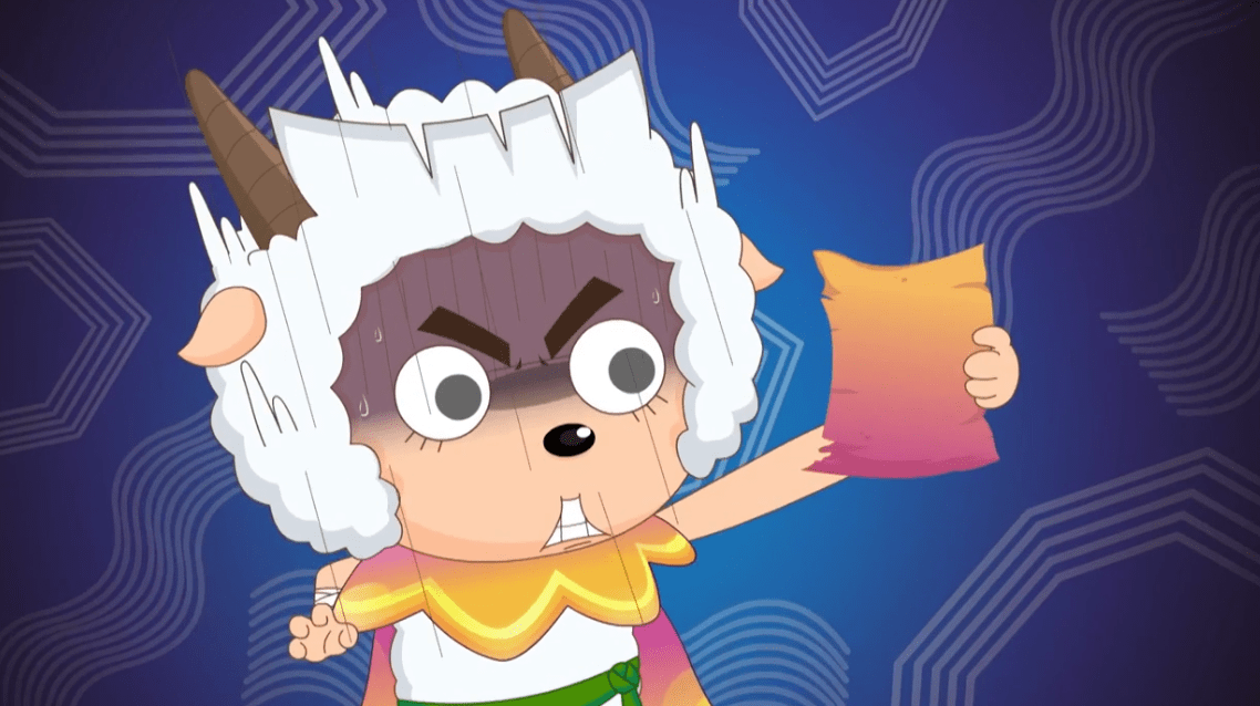 《喜羊羊》:这只酷似李洛克的羊是谁?有人说它抄袭了火影_瘦羊羊