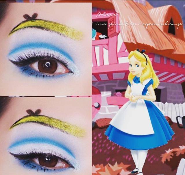 茉莉|真人Cosplay，用眼妆COS迪士尼公主！这不同风格的眼睛让人着迷