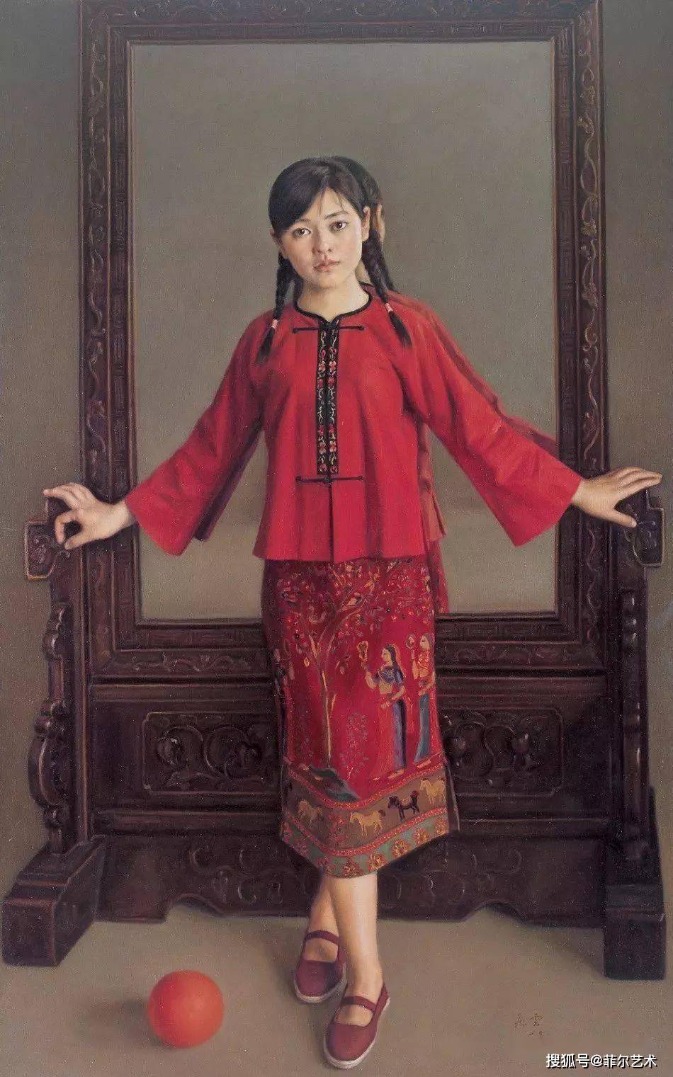 中国艺术研究院中国油画院院长杨飞云人物油画作品欣赏