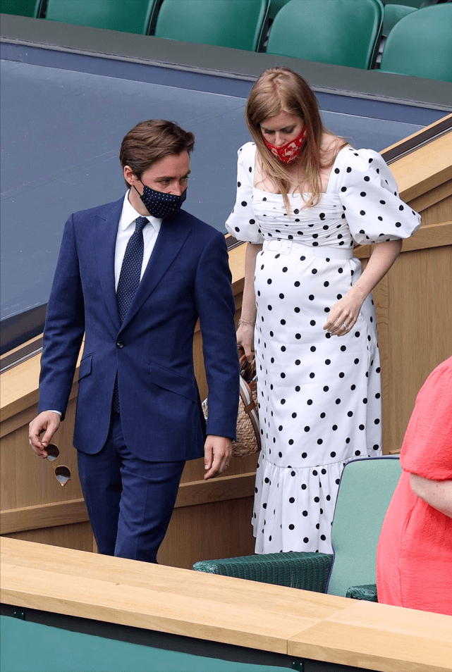 碧翠丝|英国碧翠丝公主挺8个月大孕肚亮相!泡泡袖波点裙可爱,变美好多