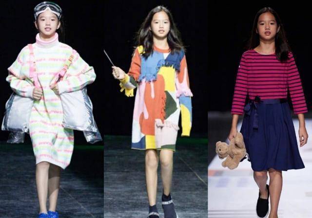 图案|钟丽缇一家四口穿亲子装拍大片，考拉甜美像妈，二女儿超模脸出众
